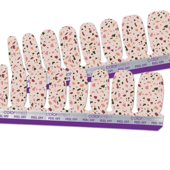 Stocking Stuffer! Color Street 100% Real Nail Polish Strips in Back In Tile - Picture 4 of 8